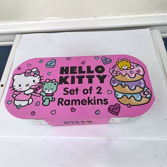 Sanrio Hello Kitty Set of 2 Ramekins NWT - Picture 1 of 4